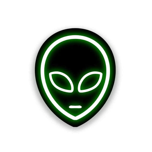 Neon Alien Sticker - Stickers | STICK IT UP