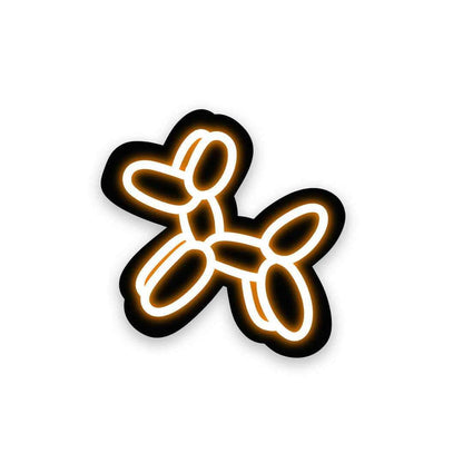Neon Balloon dog Sticker - Stickers | STICK IT UP