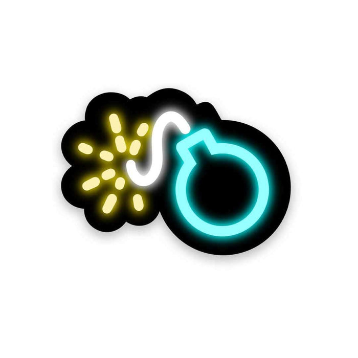 Neon Bomb Sticker - Stickers | STICK IT UP