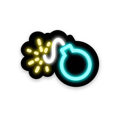 Neon Bomb Sticker - Stickers | STICK IT UP