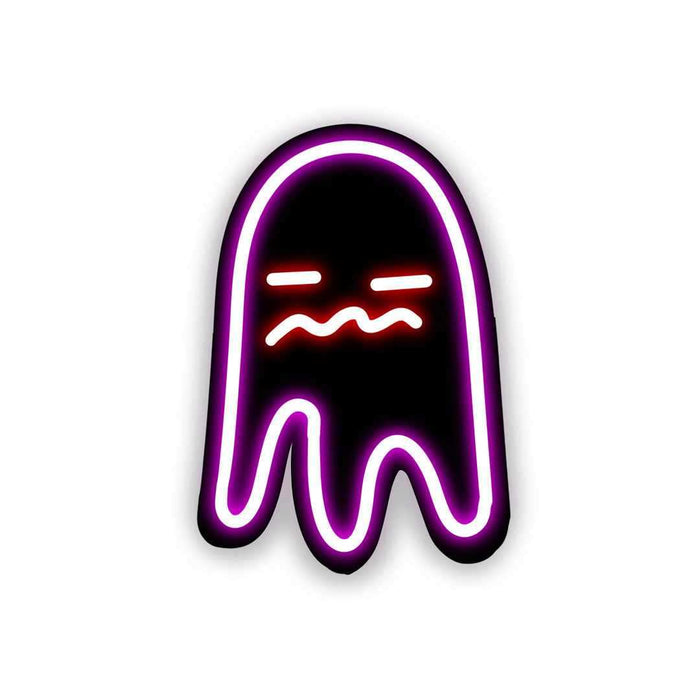 Neon Bored ghost Sticker - Stickers | STICK IT UP
