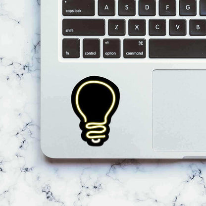 Neon Bulb Sticker - Stickers | STICK IT UP