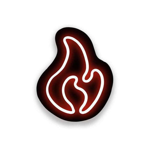 Neon Fire Sticker - Stickers | STICK IT UP