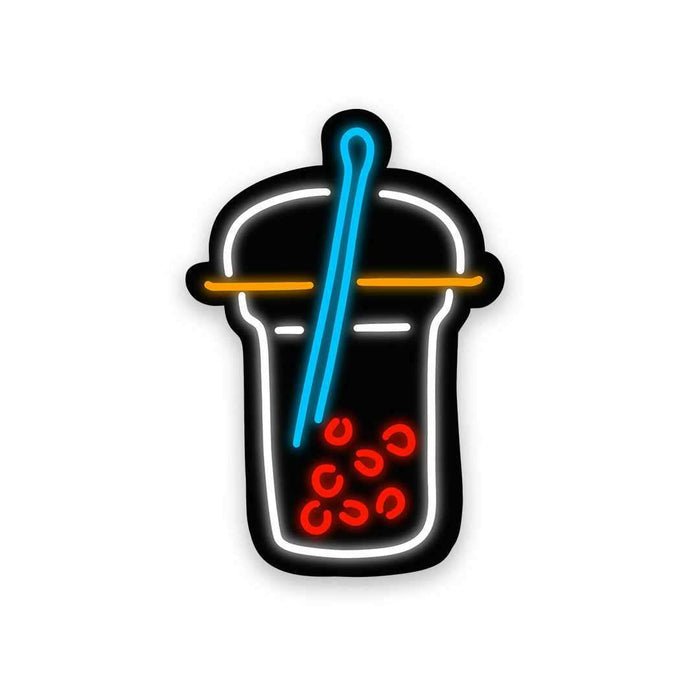 Neon Latte Sticker - Stickers | STICK IT UP