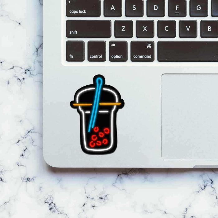 Neon Latte Sticker - Stickers | STICK IT UP