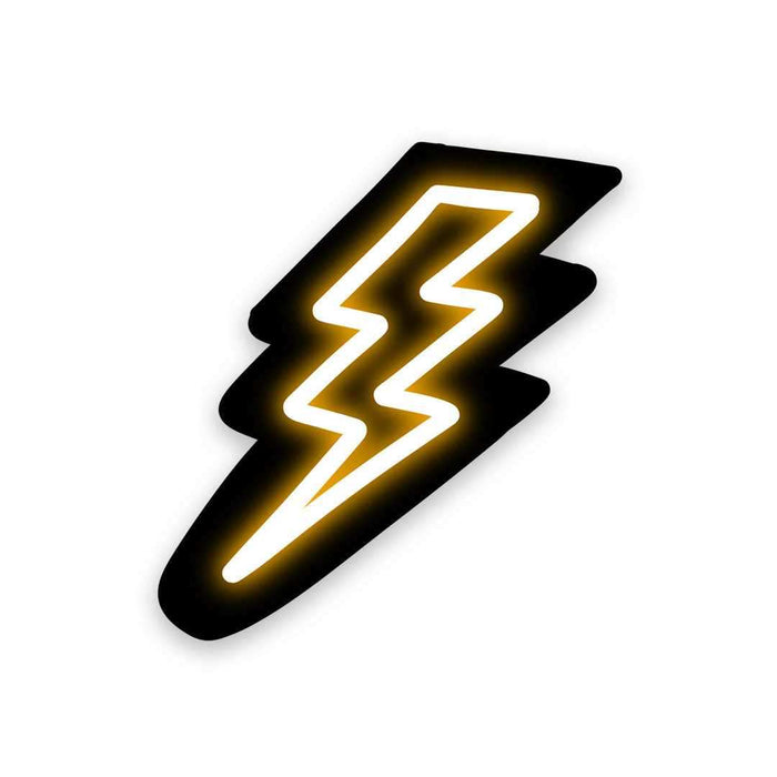 Neon Lightning Sticker - Stickers | STICK IT UP