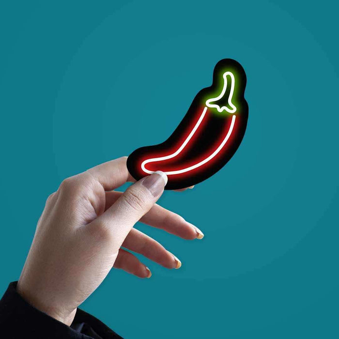 Neon Mirchi Sticker - Stickers | STICK IT UP