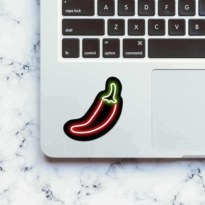 Neon Mirchi Sticker - Stickers | STICK IT UP