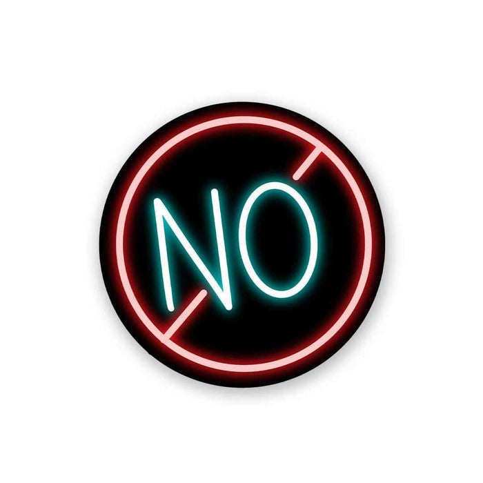 Neon No Sticker - Stickers | STICK IT UP
