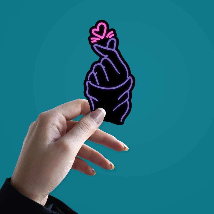 Neon Oppa Saranghae Sticker - Stickers | STICK IT UP