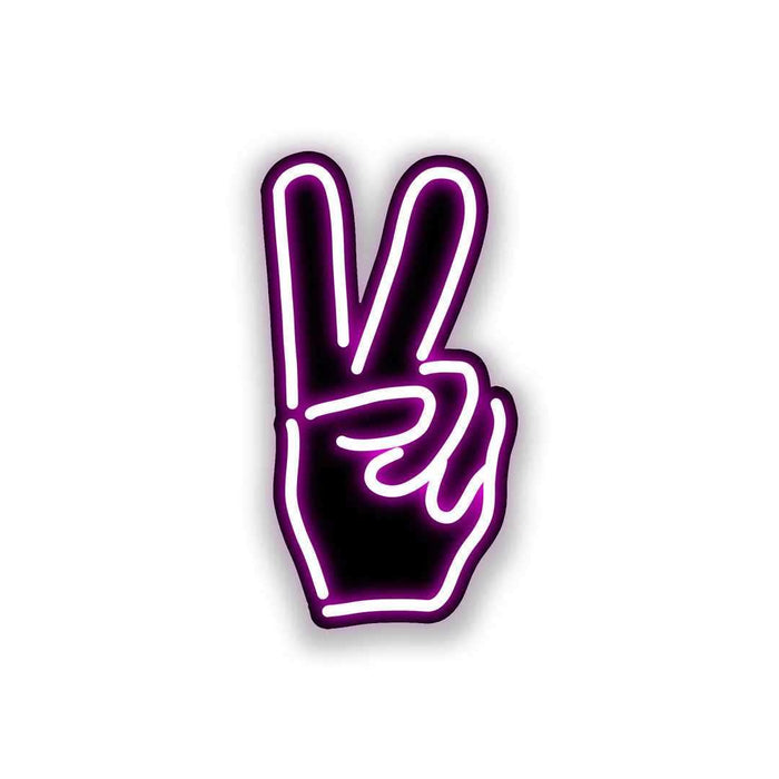 Neon Peace Sticker - Stickers | STICK IT UP