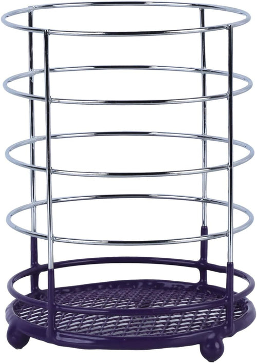 Nonslip Wire Cutlery Holder - Purple