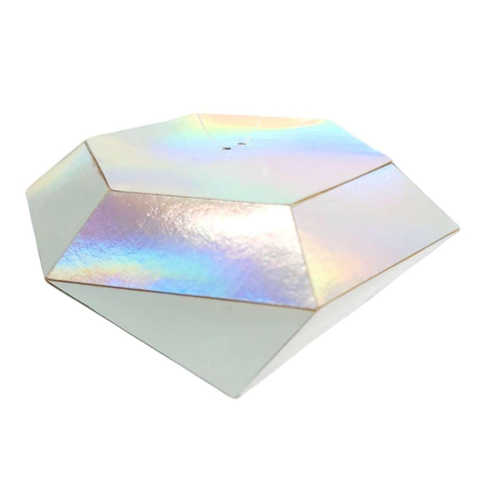 Ornament - Medium Rainbow Gem in Diamond Simple by Paper and Blade