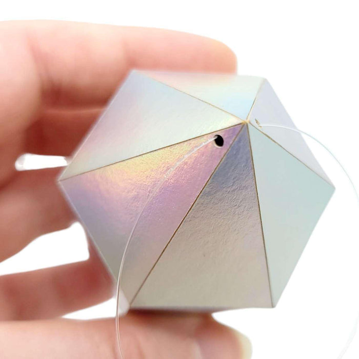 Ornament - Medium Rainbow Gem in Short Simple by Paper and Blade