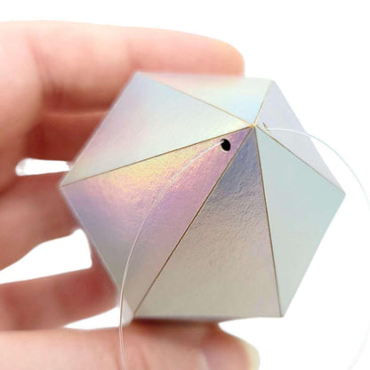 Ornament - Medium Rainbow Gem in Short Simple by Paper and Blade