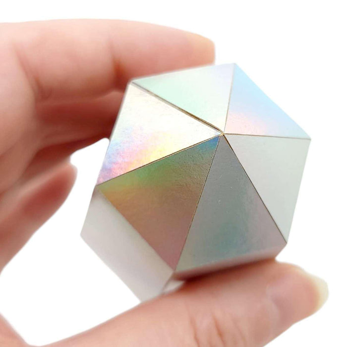 Ornament - Medium Rainbow Gem in Taper Down by Paper and Blade