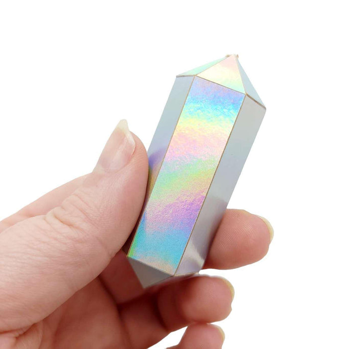 Ornament - Small Rainbow Gem in Long Simple by Paper and Blade