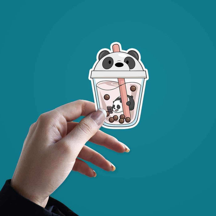 Panda Sipper sticker - Stickers | STICK IT UP