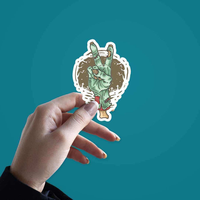 Peace out -Zombie Sticker - Stickers | STICK IT UP