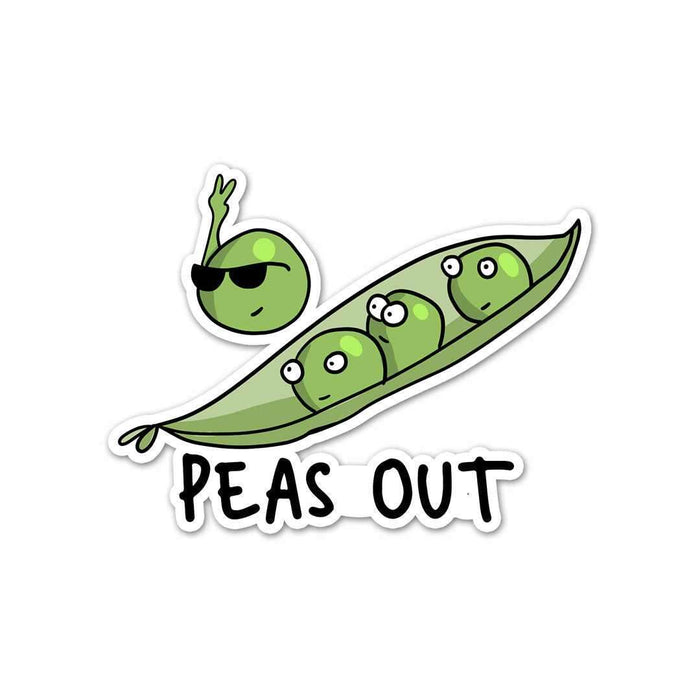 PEAS out Sticker - Stickers | STICK IT UP