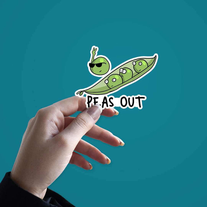 PEAS out Sticker - Stickers | STICK IT UP