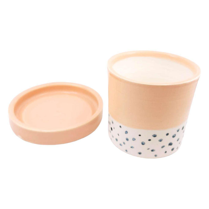 Planter - Pink with Blue Confetti by Katie M. Mudd