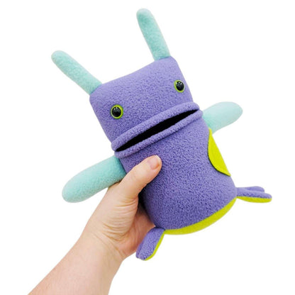 Plush - Bumble Creature (Purple Green Aqua) by Mr. Sogs