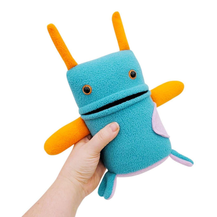 Plush - Bumble Creature (Turquoise Orange Lilac) by Mr. Sogs