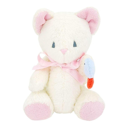 Plush - White Cat with Fish by Frank and Bubby