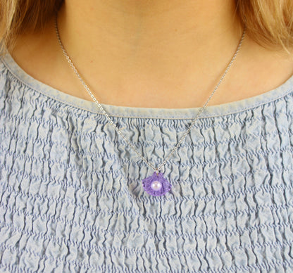 What The Shelly Necklace - Purple