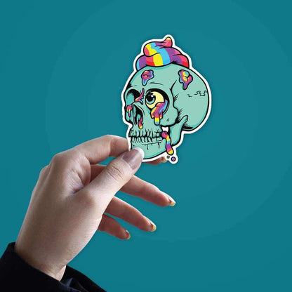 Rainbow Skull Sticker - Stickers | STICK IT UP