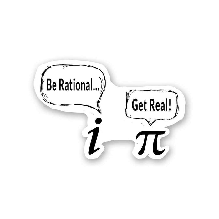 Rational VS Real Sticker - Stickers | STICK IT UP
