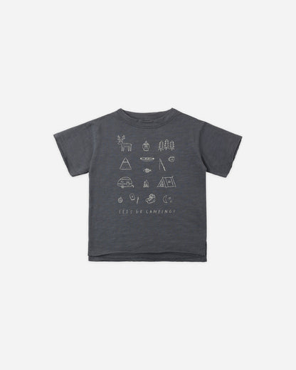 Raw Edge Tee in Let's Go Camping