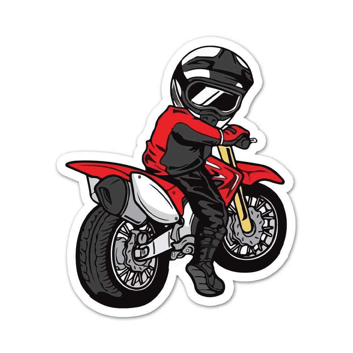 Red Bike Chibi Sticker - Stickers | STICK IT UP