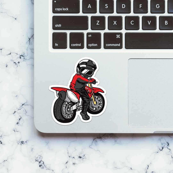 Red Bike Chibi Sticker - Stickers | STICK IT UP