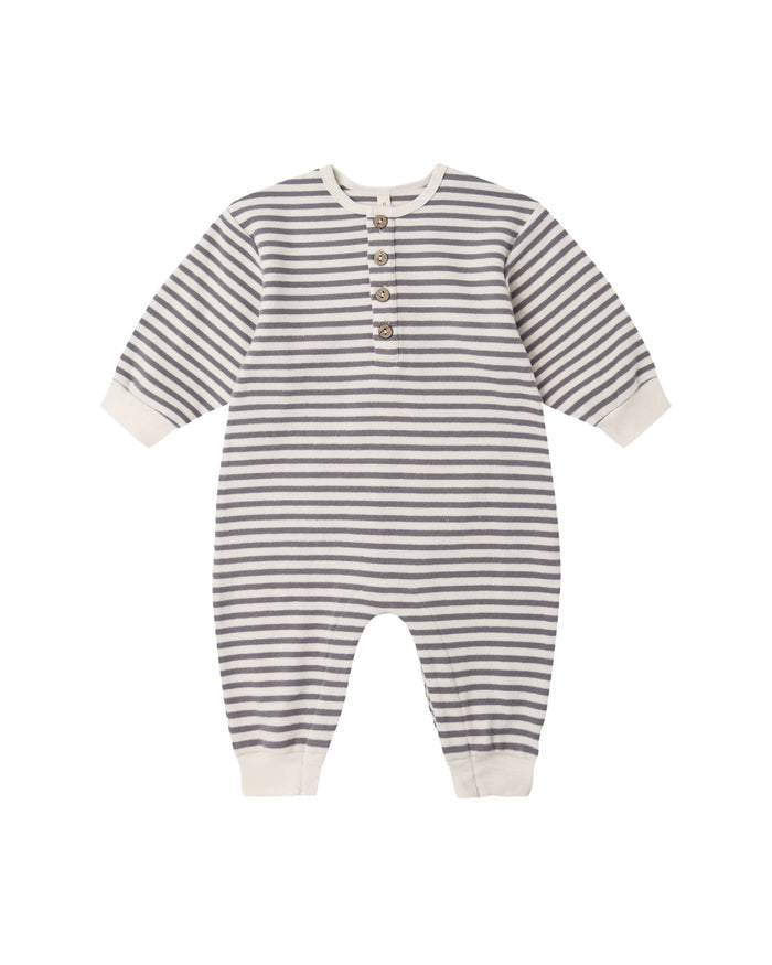 Relaxed Jumpsuit ll Slate Stripe