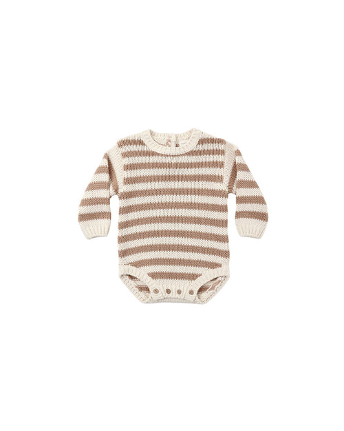 Rex Romper ll Almond Stripe