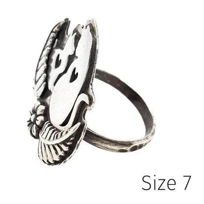 Ring - Double Meow Cats (Sizes 7, 9, 10) by Wanderlust Silver