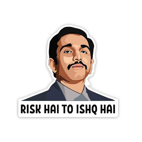 Risk hai to ishq hai Sticker - Stickers | STICK IT UP