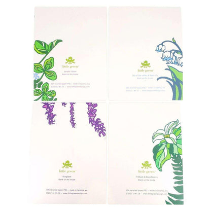 Set of 8 - All Occasion - Spring Woodland Flower by Little Green