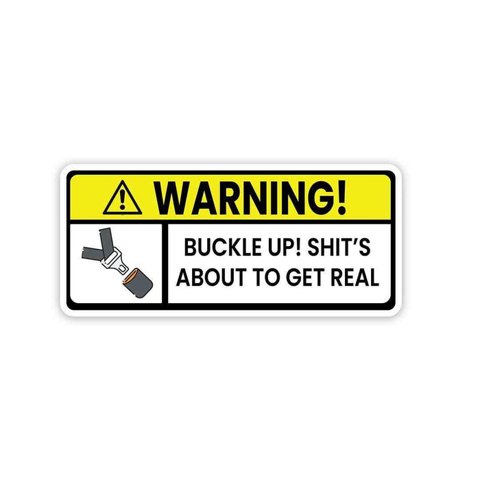 Shit's about to get real Sticker - Stickers | STICK IT UP