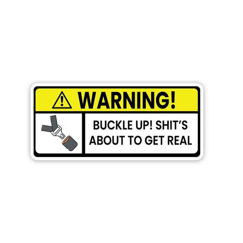 Shit's about to get real Sticker - Stickers | STICK IT UP