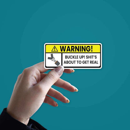 Shit's about to get real Sticker - Stickers | STICK IT UP
