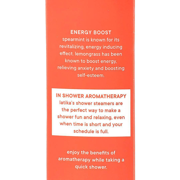 Shower Steamers - Energy Boost (Lemongrass & Spearmint) by Latika Beauty