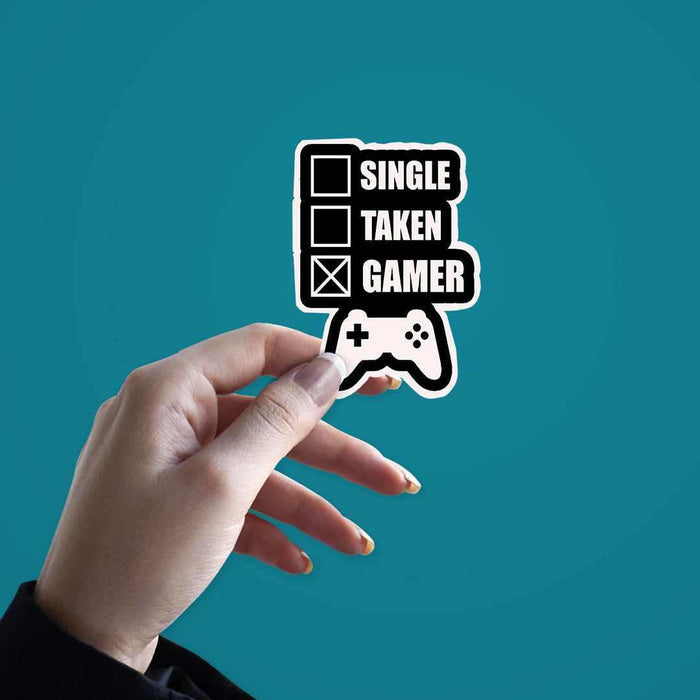 Single Taken Gamer Sticker - Stickers | STICK IT UP
