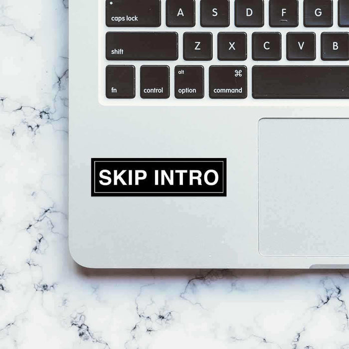 SKIP INTRO Sticker - Stickers | STICK IT UP