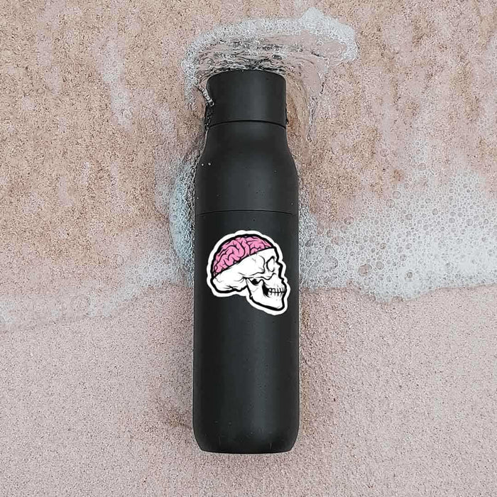 Skull With Brain Open Sticker - Stickers | STICK IT UP