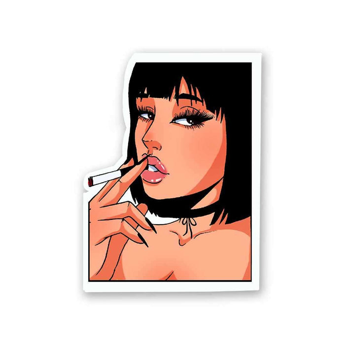 Smoke Girl Sticker - Stickers | STICK IT UP