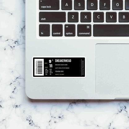 Sneakerhead Barcode sticker - Stickers | STICK IT UP