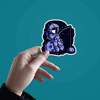Space Fishing sticker - Stickers | STICK IT UP